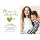 White and Gold Heart Photo Moving Announcements Image 6 of 6